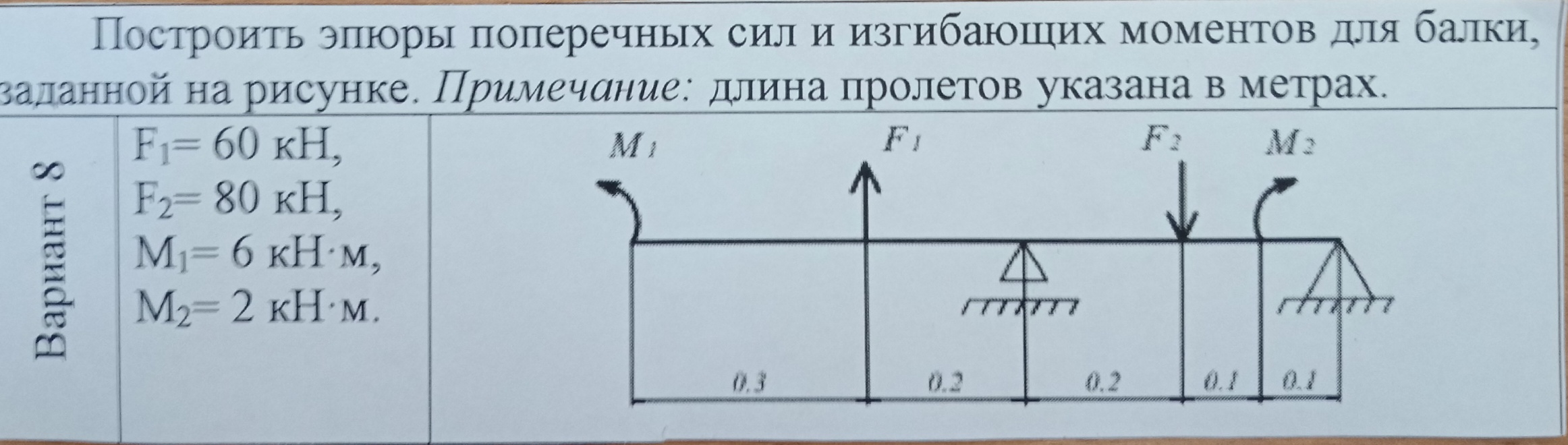 Техническая механика. Контрольная работа